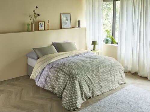 Beddinghouse Beddinghouse Dekbedovertrek Archer Groen 240x200/220 cm