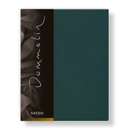 Dommelin Dommelin Hoeslaken Uni Satijn 300TC 536 Antiekgroen 140x200/30