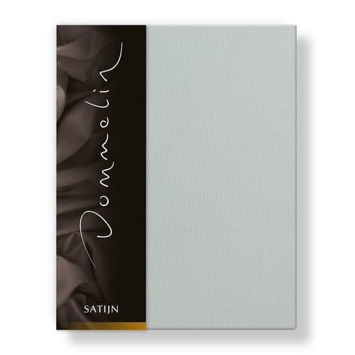 Dommelin Dommelin Hoeslaken Uni Satijn 300TC 523 Zilver 200x210/30