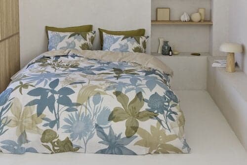 Beddinghouse Beddinghouse Dekbedovertrek Flori Blauw 200x200/220 cm