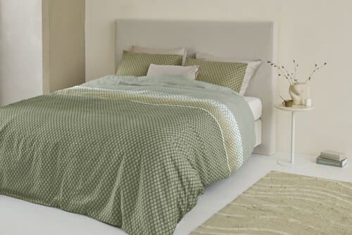 Beddinghouse Beddinghouse Dekbedovertrek Riven Groen 240x200/220 cm