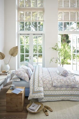 Pip Studio Pip Studio Dekbedovertrek Kairi Bloom Licht blauw 200x200/220 cm