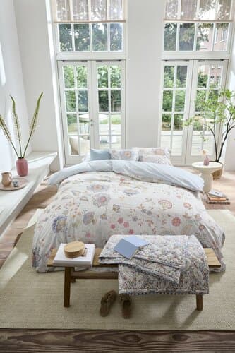 Pip Studio Pip Studio Dekbedovertrek Mumbai Morning Licht blauw 260x200/220 cm