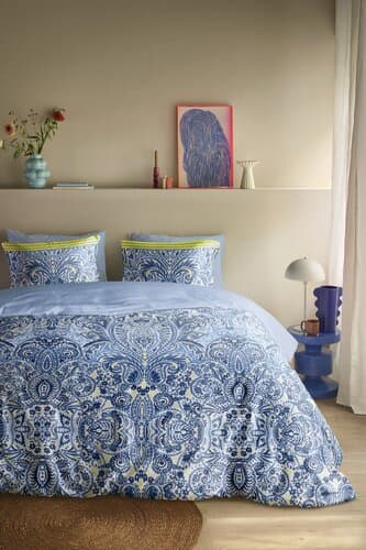 Oilily Oilily Dekbedovertrek Linzi Blauw 240x200/220 cm