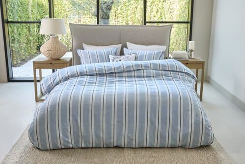 Rivièra Maison Rivièra Maison Dekbedovertrek Silvan Blauw 200x200/220 cm