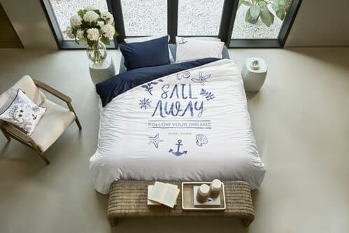 Rivièra Maison Rivièra Maison Dekbedovertrek Sail Away Blauw 240x200/220 cm