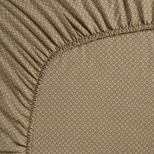 Pip Studio Pip Studio Hoeslaken Twinkle Star Geel kaki 160x200 cm