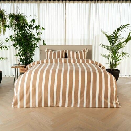 Kayori Kayori Dasshu Dekbedovertrek Katoensatijn 240x200220 Taupe