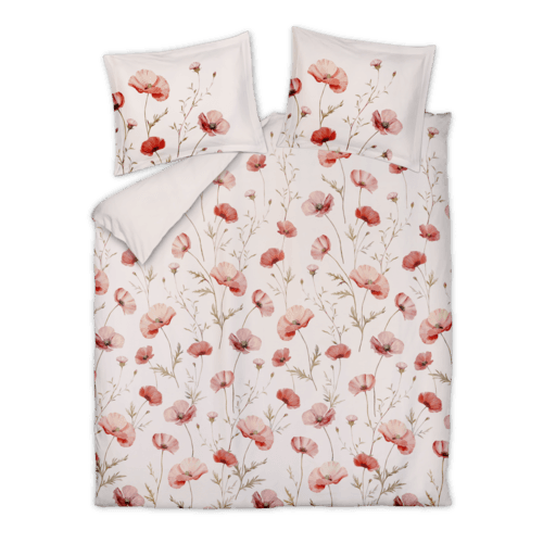 Vandyck Vandyck Dekbedovertrek Poppy Fields creamtan 240x200/220