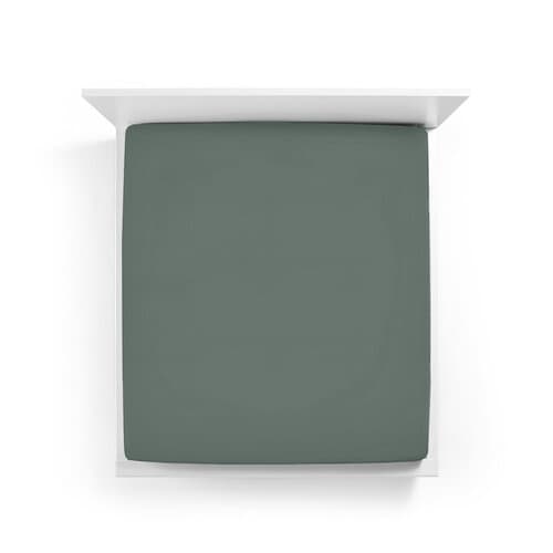 Bella Donna Bella Donna Hoeslaken Jersey Tweepersoons vintage groen - 0634 140/190-160/220