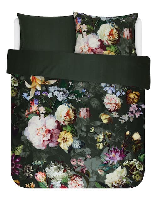 Essenza Fleur Green Dekbedovertrek