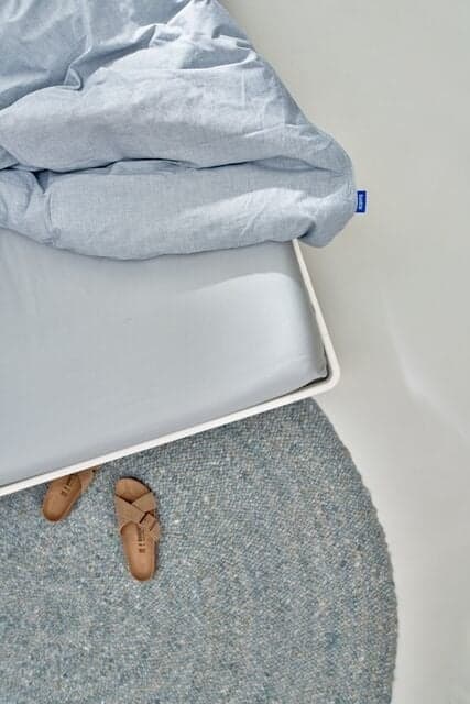 Auping Organic Satijnkatoen Hoeslaken light grey