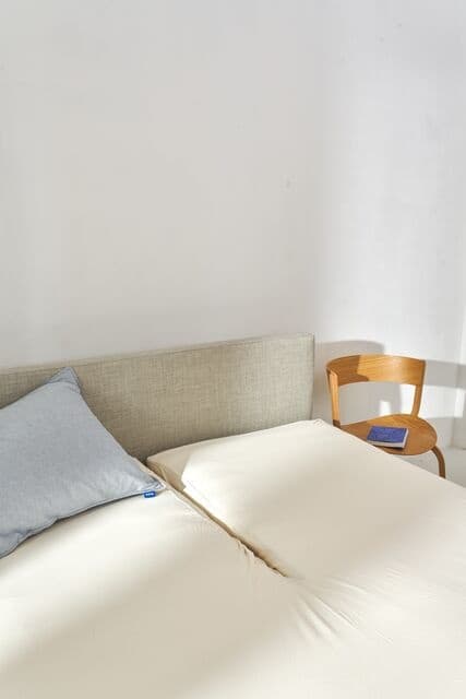 Auping Organic Jersey Hoeslaken Splittopper soft off white