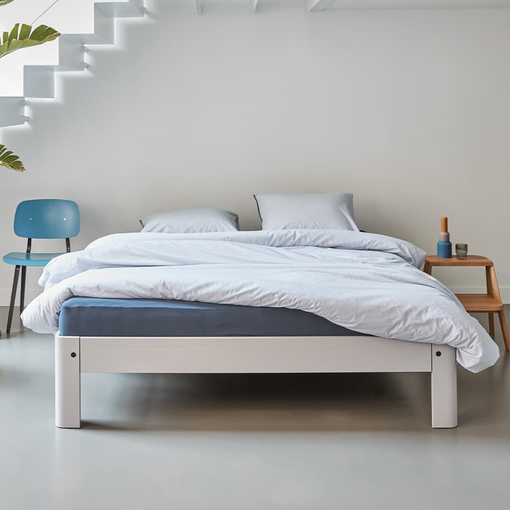 Auping Checkmate Blue Grey dekbedovertrek