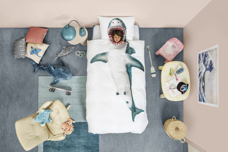 Snurk Shark!! dekbedovertrek