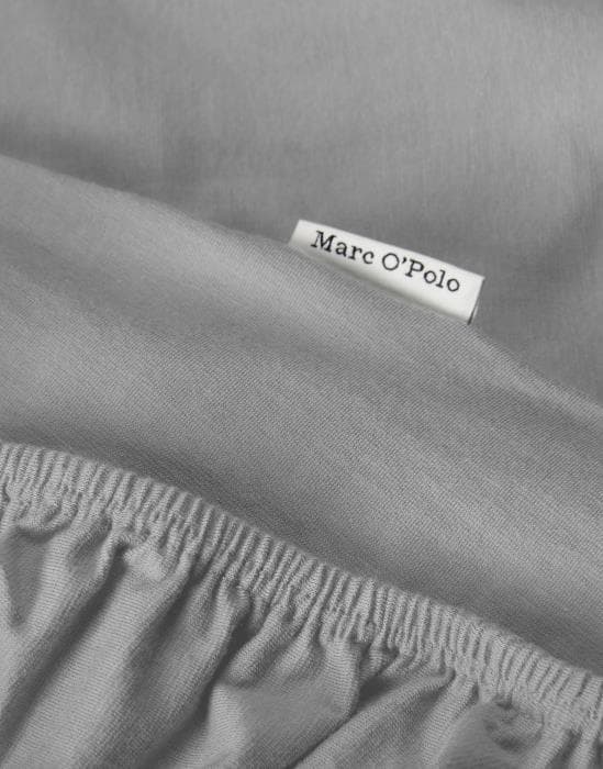 Marc O'Polo Premium Organic Jersey Hoeslaken Lichtgrijs