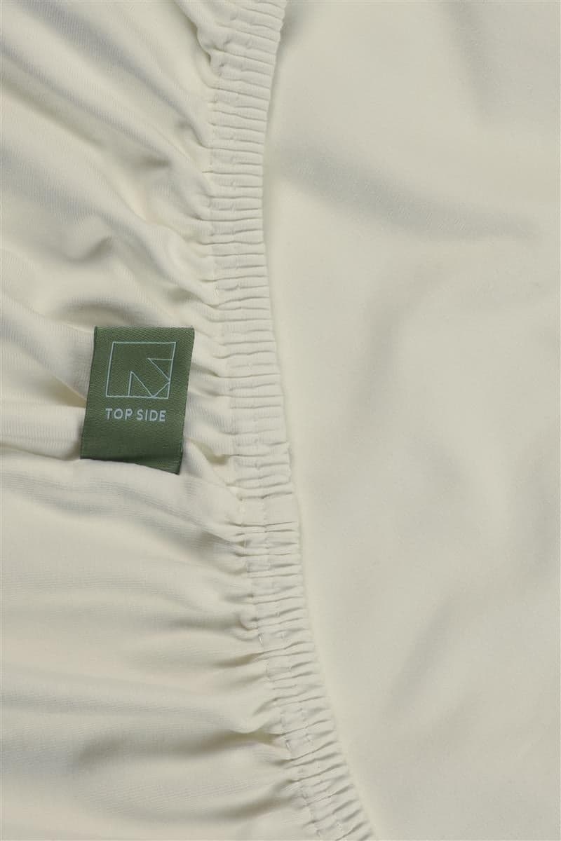 Beddinghouse Dutch Design Premium Jersey Lycra Topper Hoeslaken Gebroken wit