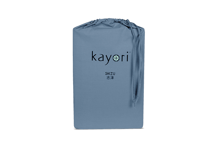 Kayori Shizu Topper hoeslaken Perkal Blauw