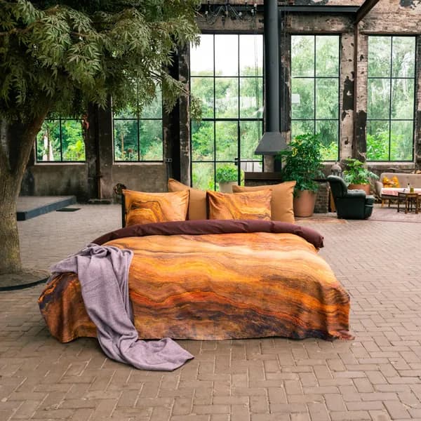 Kayori Ueno dekbedovertrek Pima Katoensatijn Multi