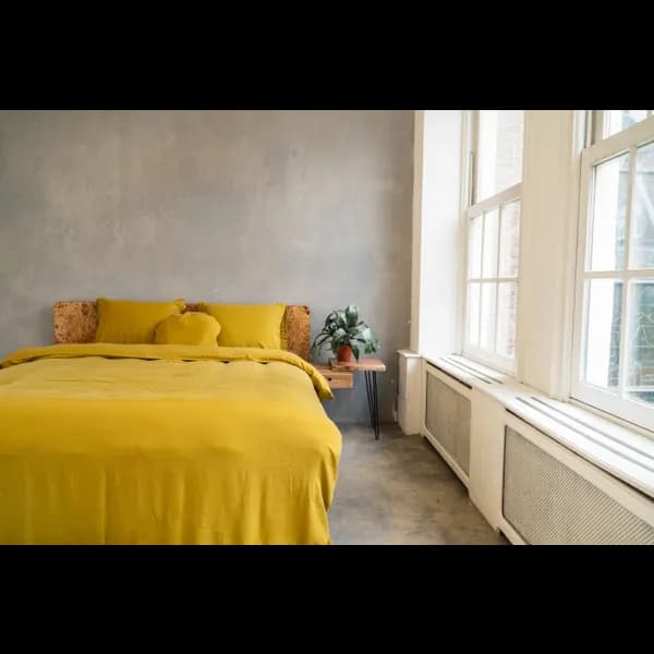 Kayori Izakaya dekbedovertrek Washed Tencel Goud