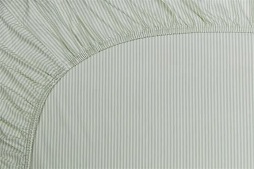 Pip Studio Hoeslaken Duo Stripe Green