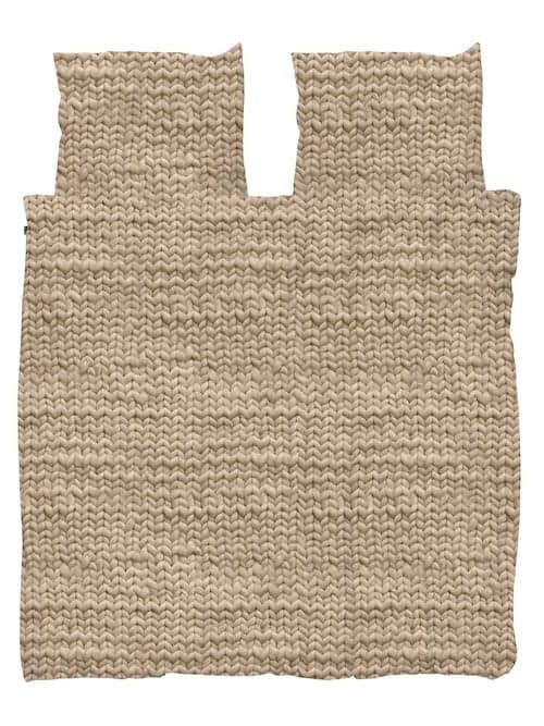 Snurk Twirre Sand Beige FLANEL Dekbedovertrek