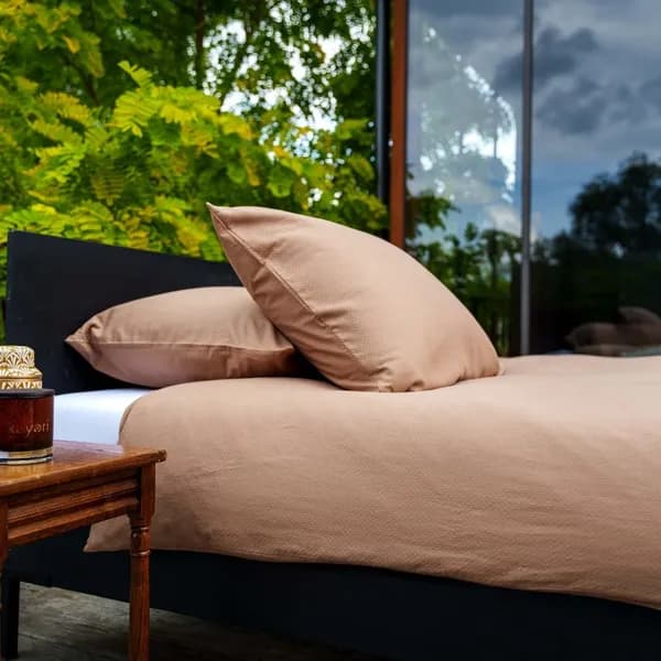 Kayori dekbedovertrek Watari Mokka 100% katoen