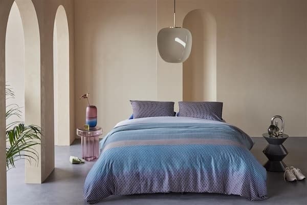 Kardol by Beddinghouse Sashiko Blue Grey dekbedovertrek