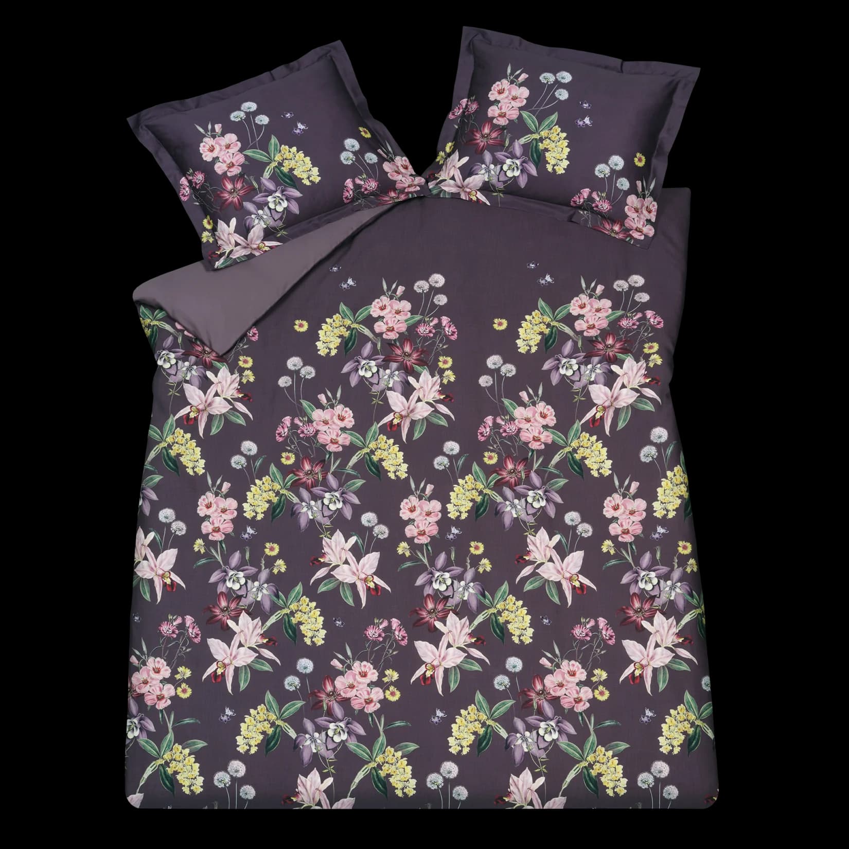 Vandyck noir garden multi dekbedovertrek