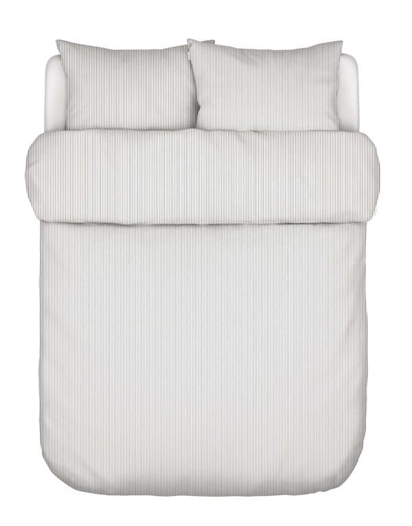 Marc O'Polo Classic Fine Stripe Anthracite dekbedovertrek