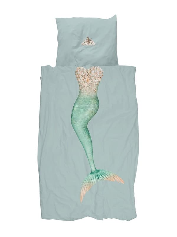 Snurk Mermaid Aqua dekbedovertrek