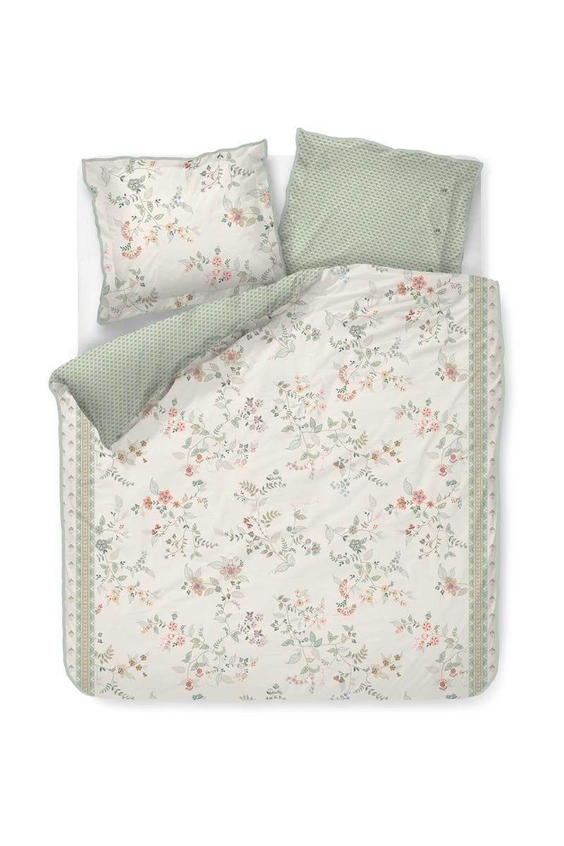 Pip Studio Kili Flower Wit dekbedovertrek