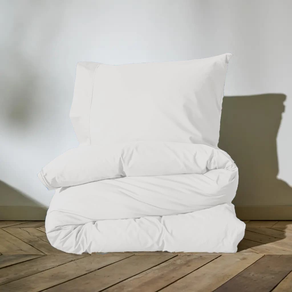 Auping Clear white Satin Dekbedovertrek