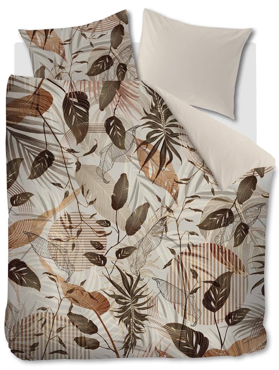 Rivièra Maison Sunset Leafs Dekbedovertrek Brown