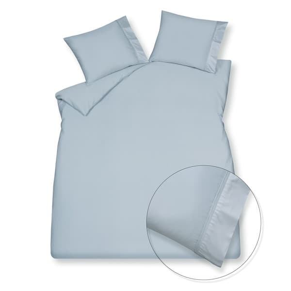 Vandyck Purity 87 Uni Satin dusty blue dekbedovertrek