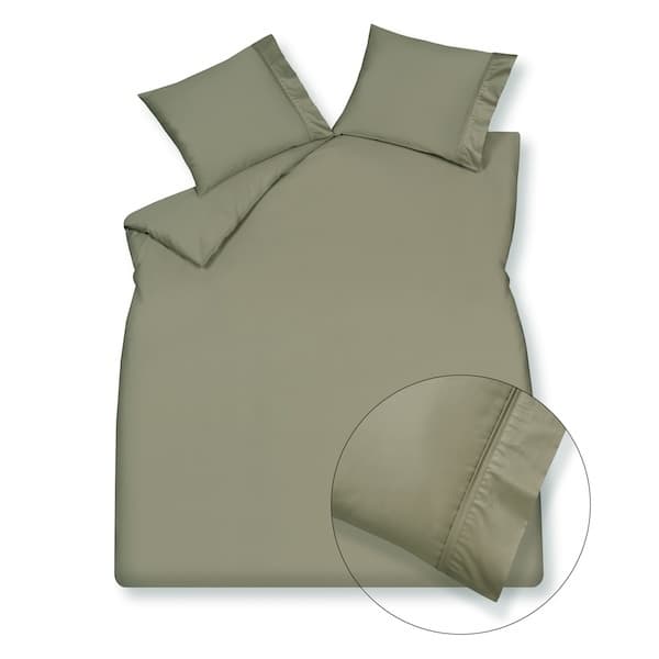 Vandyck Purity 87 Uni Satin thyme dekbedovertrek