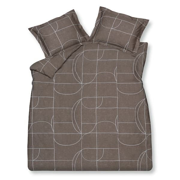 Vandyck Puzzle espresso dekbedovertrek