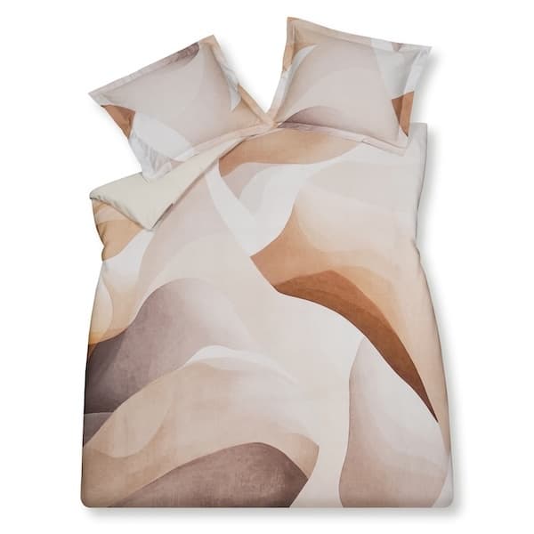 Vandyck Sculpted Sand stone dekbedovertrek