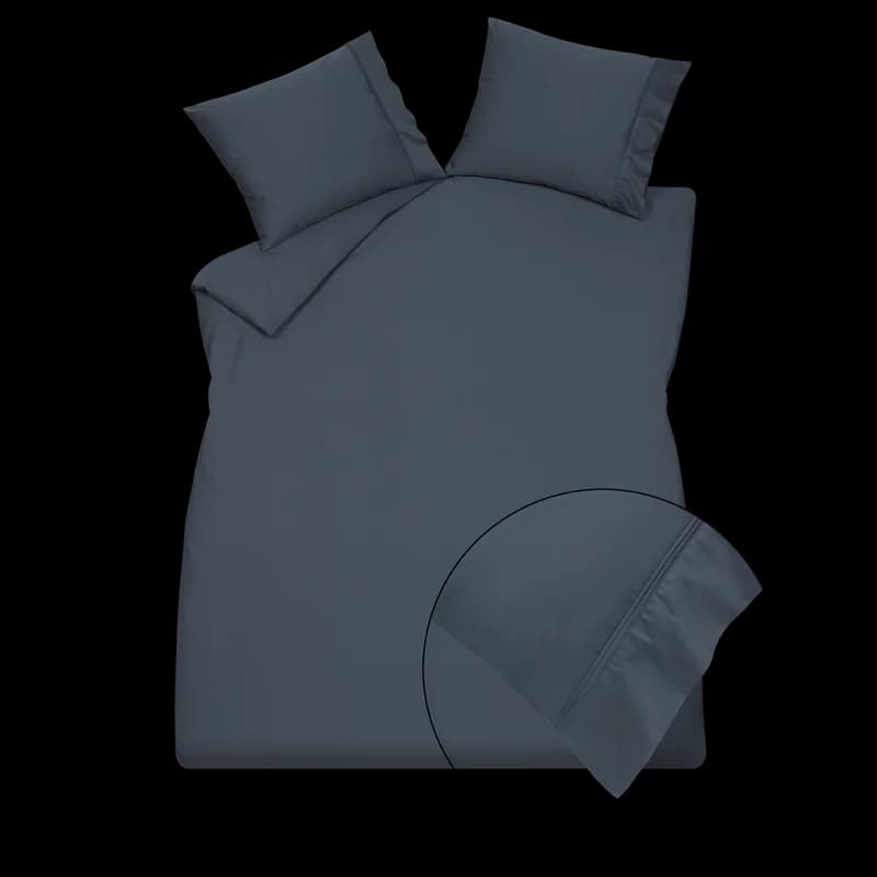 Vandyck Purity 87 Uni Satin nightblue dekbedovertrek