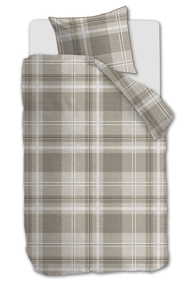 Rivièra Maison Tartan Check Zand dekbedovertrek