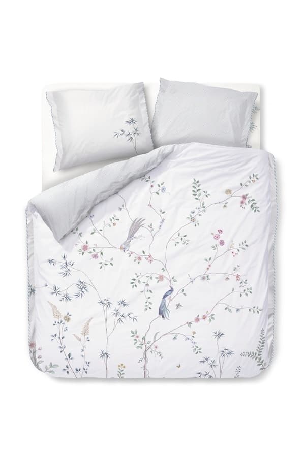Pip Studio Bamboo Blossom Wit dekbedovertrek