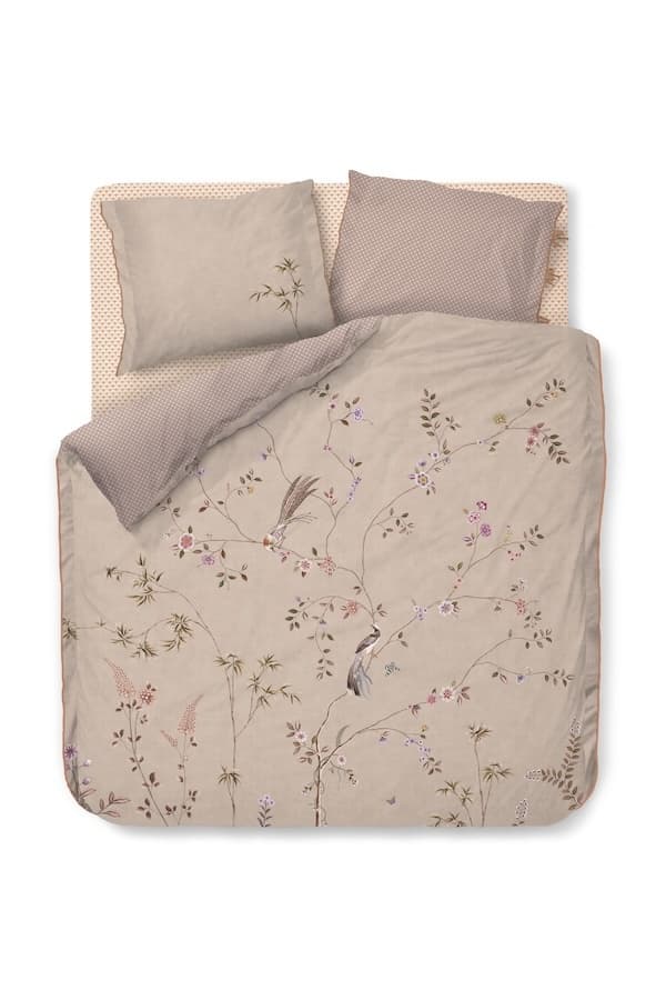 Pip Studio Bamboo Blossom Khaki dekbedovertrek