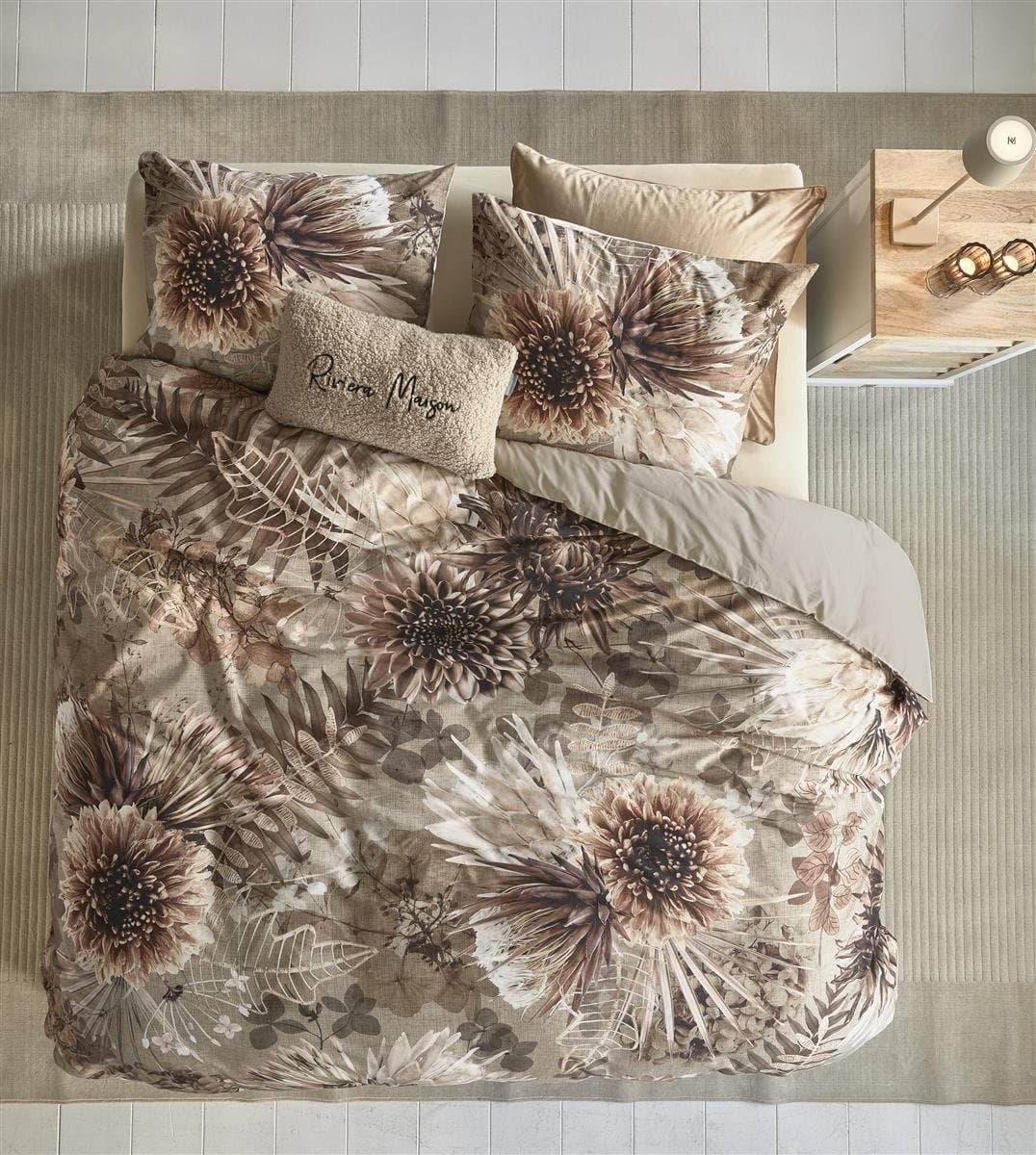 Riviera Maison Protea Dekbedovertrek Sand