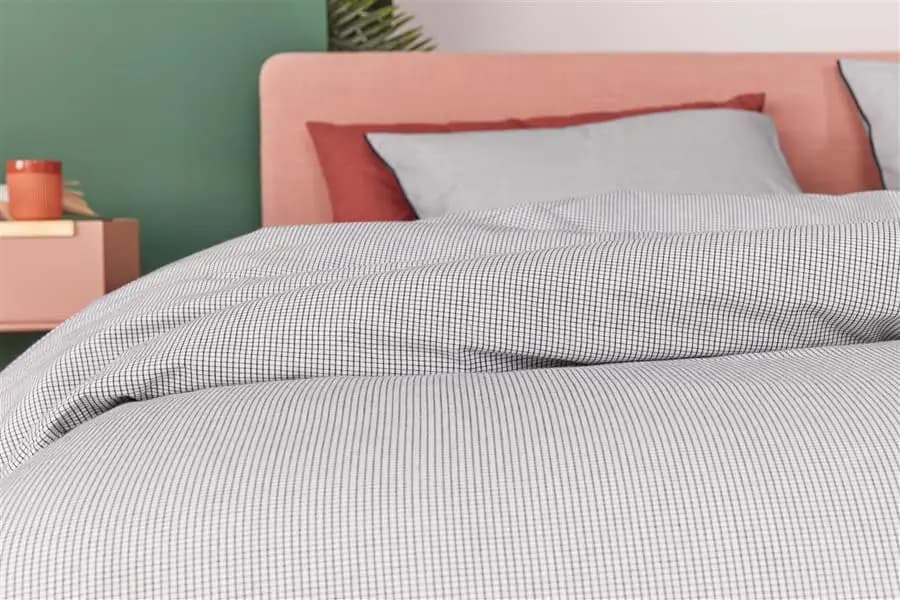 Auping Checkmate White dekbedovertrek 240x200/220