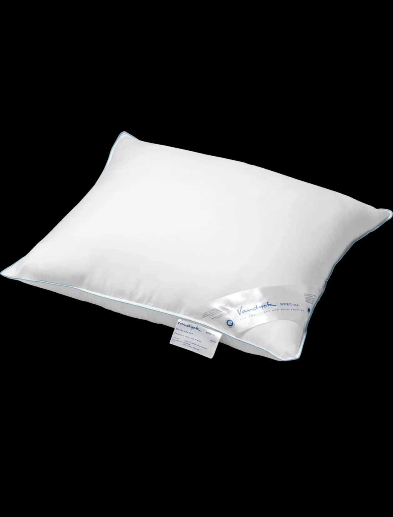 Vandyck hoofdkussen Hollow Fibre blauw