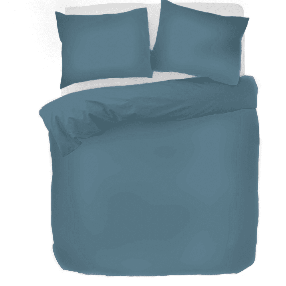 Kayori Shizu dekbedovertrek Katoenperkal Blauw