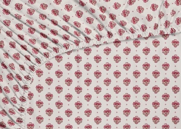 Pip Studio Jaipur Flower Hoeslaken Licht roze