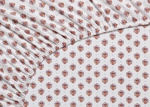 Pip Studio Jaipur Flower Hoeslaken Licht blauw