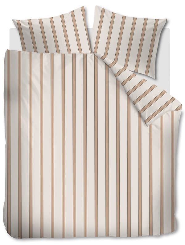 vtwonen Fun Stripe Naturel dekbedobertrek