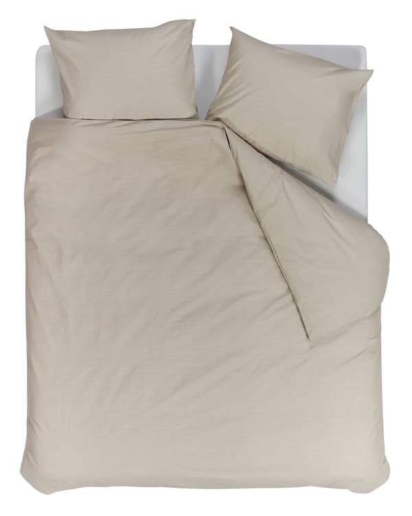 vtwonen Cozy Slub Zand dekbedobertrek